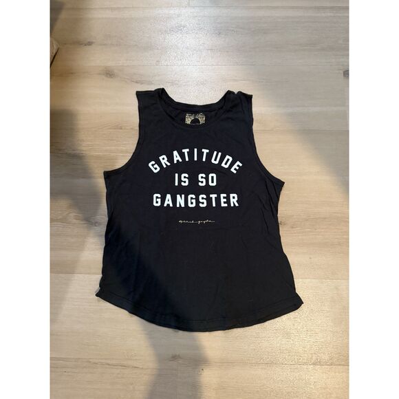 Spiritual Gangster “Gratitude Is So Gangster” Muscle Tank – Black – Size Small - Picture 2 of 4